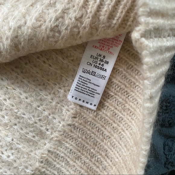 Topshop cable knit midi jumper dress in ivory - Picture 6 of 8